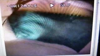 Tv consigue follada a través del agujero en satén bragas