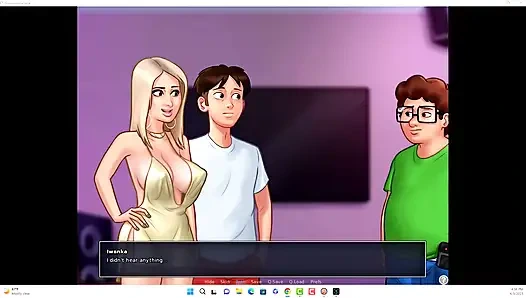 SummerTime Saga - Йоханнес и Эрик наблюдали За Иванкой, Iwanka сделал Йоханнесу минет перед камерой