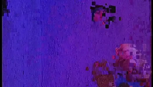 Amazing blonde slut blows a few cocks and swallows a glass of semen in the secret room