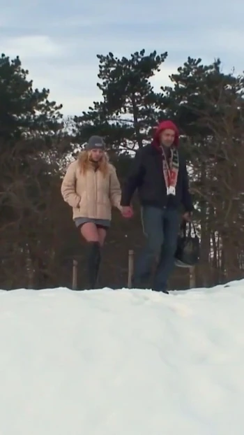 Emotional moment from "Real Czech Teen Street Whore Has Bareback Outdoor Sex for Cash"