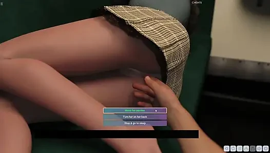 James Having Fun With Sexy Girl In Train