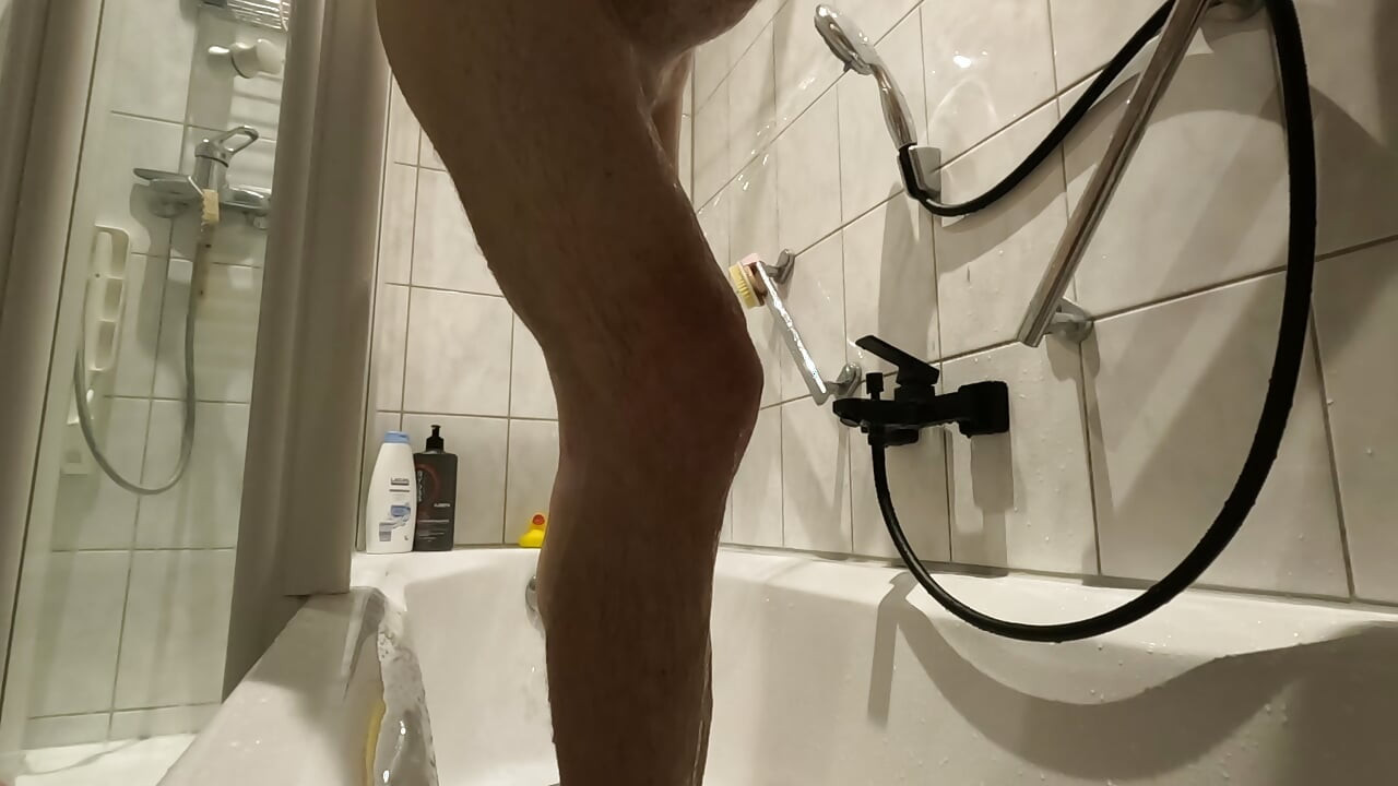 Shaving my Cock and Ass in Bathroom from Stepsister