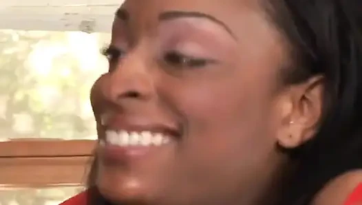 Carmen Hayes with huge ass and breast sucking a huge white cock