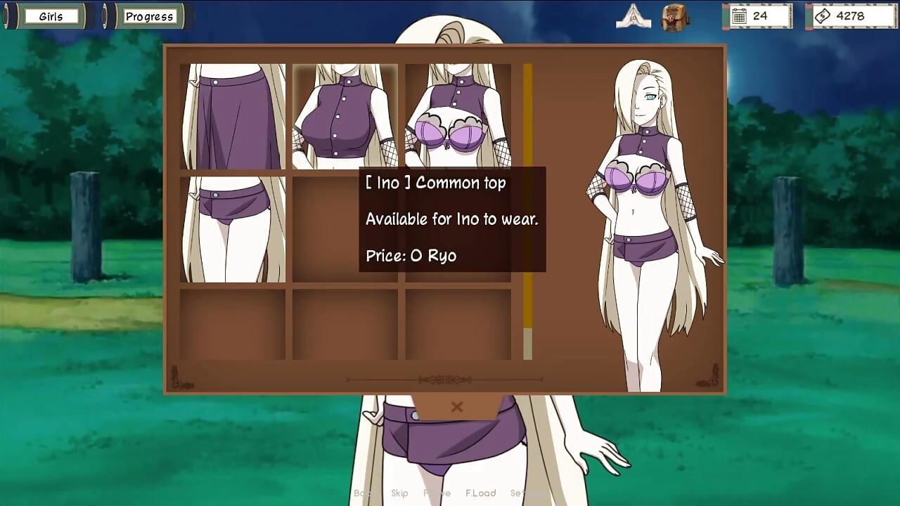 Naruto - Kunoichi Trainer v0.13 Part 7 Ino Shows Her Boobs by Loveskysan69