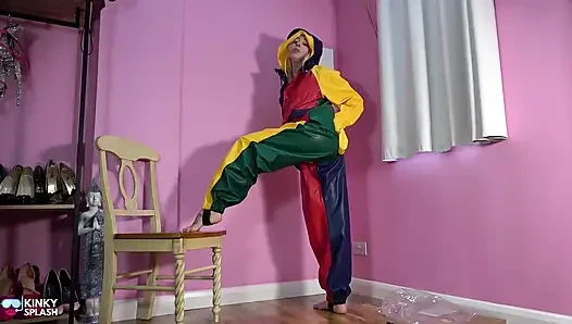 Farmerrain pvc regenjacke unboxing &volles fetisch-anziehen