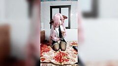 Scuola ragazza elfo Kigurumi orgasmo da sola