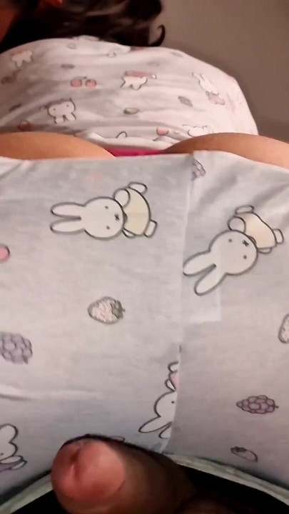 My Latina stepsister lies on my bed and I can't help but get my cock hard rubbing her big ass | Clip 2