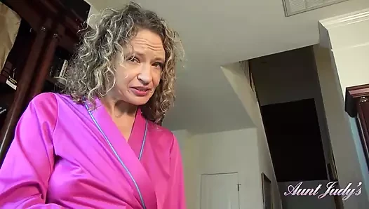 Your Horny Mature Stepaunt Tia Sucks Your Cock POV