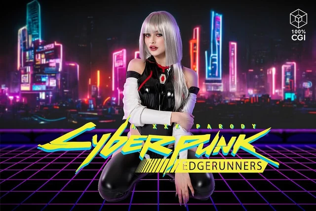 Vrcosplayx - грудастая Jewelz Blu, киберпанк, Lucy трахается с Edgerunner - VR порно