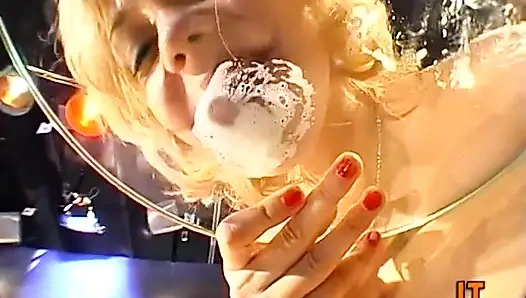 Blonde Silicone Slut Fists Pussy