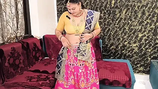Schöne puja bhabhi fickt von indischem jäger, lutscht große rakete