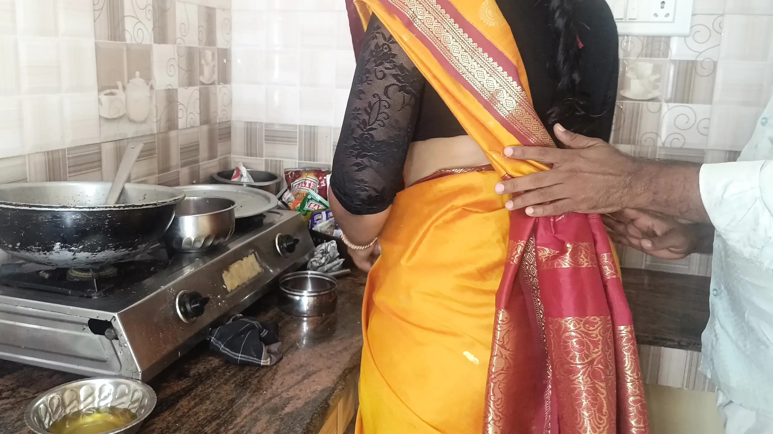 House maid kitchen fucking
