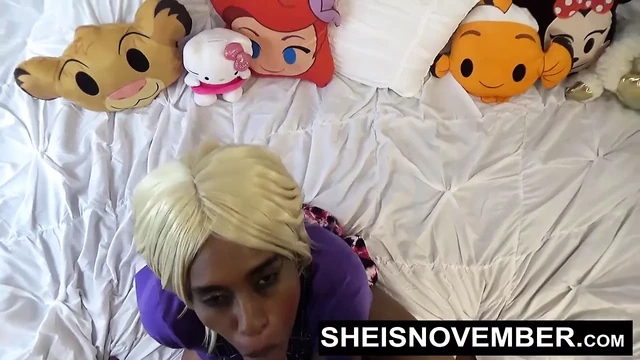 Step Brother Fucking His Black Ebony Step Sister Hard Sex