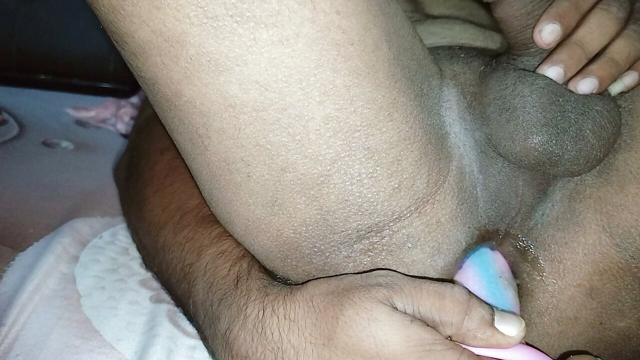 Fucking with hard dildo