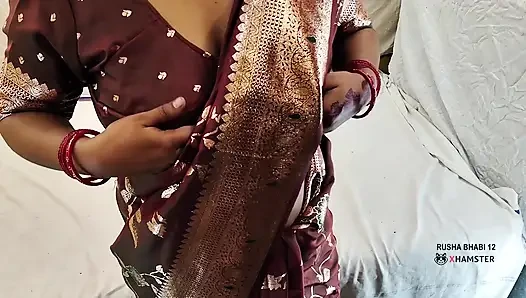 Saree fuck in all positions husband not in home