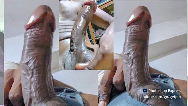 Nice masterbating big cock and cumm shot