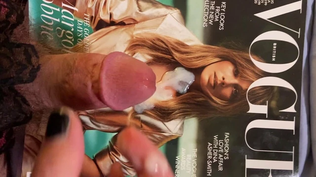 Cumming for Margot Robbie and licking it up 9