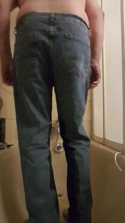 wetting jeans