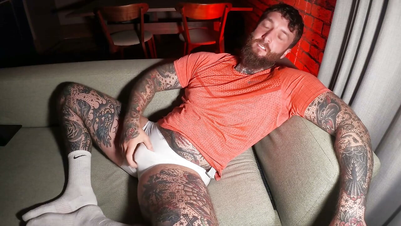 Tattooed Dom Worship Ass & Feet Solo
