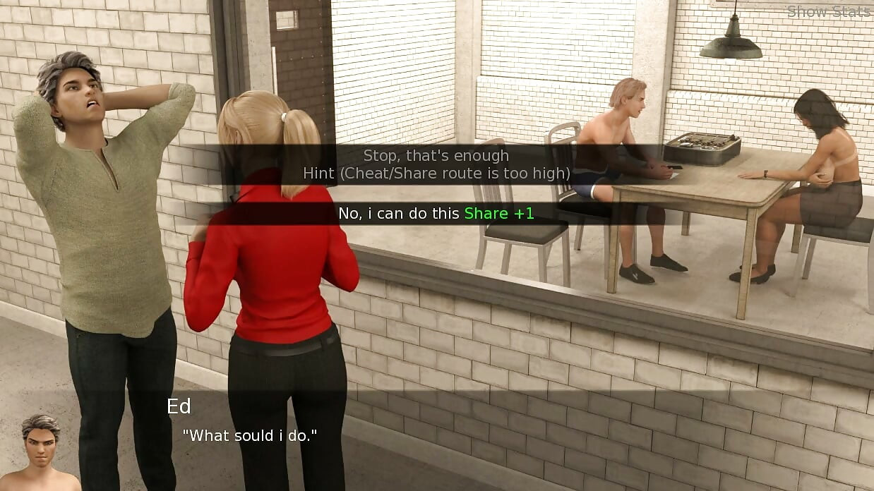 Project hotwife - gameplay - juego de roles - esposa mintió a propósito para ver la polla del extraño