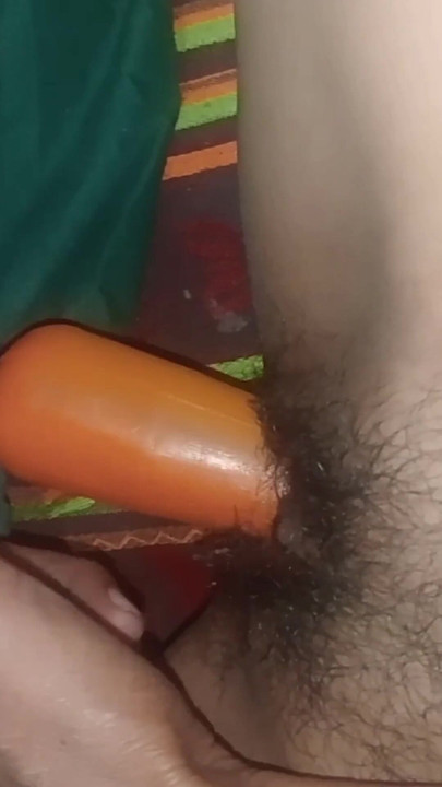 Desi village girl try things inside holes | Clip 1