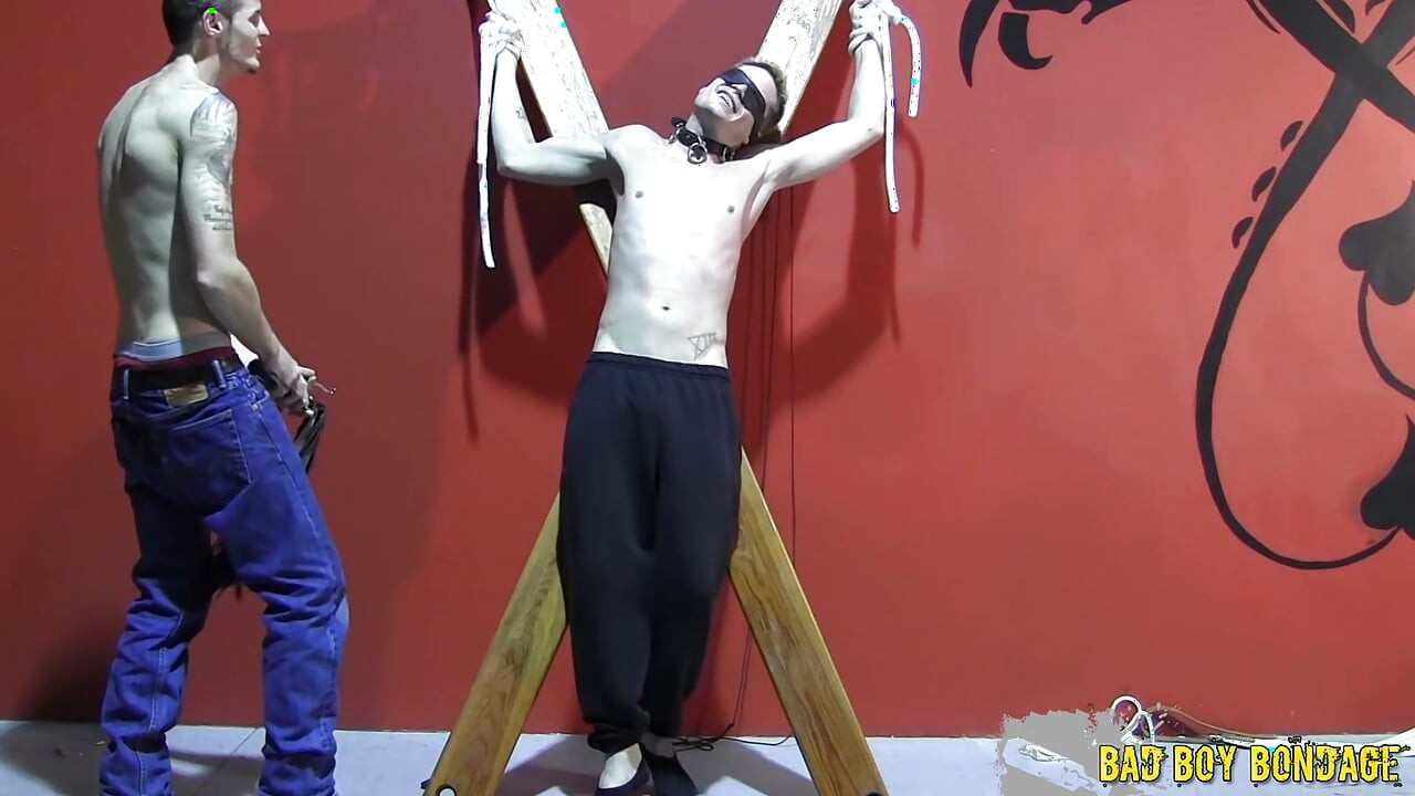 BadBoyBondage Chad Mason Works Over Bound Sightless Boy Jaden Swift