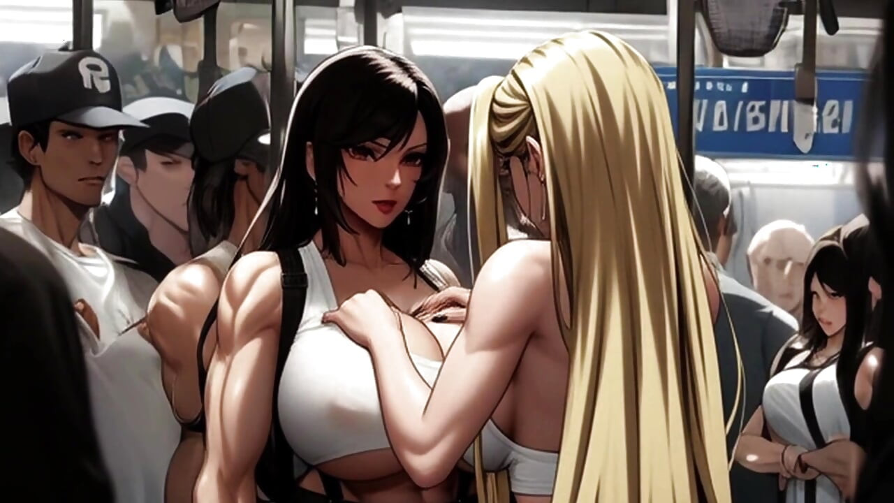 Tifa's Incredible Tits Get Noticed On The Midgar Train