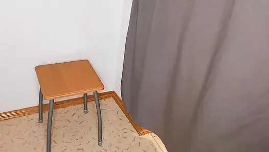 Masturbating my dick in the fitting room