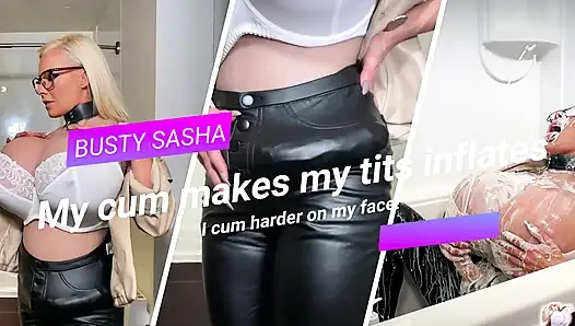 Fetiş kendi yüzüne boşalma ve göğüslerin şişmesi - büyük yarağımı deriden çıkartmak için sabırsızlanıyorum
