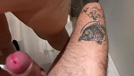 Risky Public - Naughty Girl Plays with Cock in the Middle of Clothing Store - Gets Rewarded Doggy in Changing Room