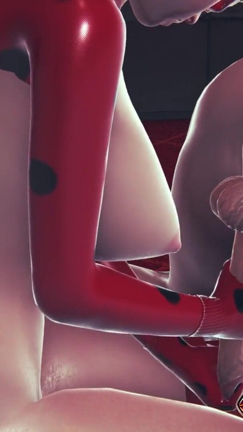Ladybug Rule34 3D Hentai Femdom Animation – Hot Red Latex Suit Girl Delivers POV Latex Footjob and Handjob, Reverse Domination | Clip 1