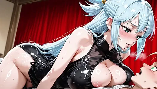 Trunks SSJ (DB) x Aqua (Konosuba)