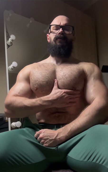 Stretching Sweather Pants Bounce Muscle