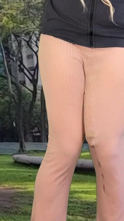 Iconic moment from "Huge dick shemale hands free cum public"