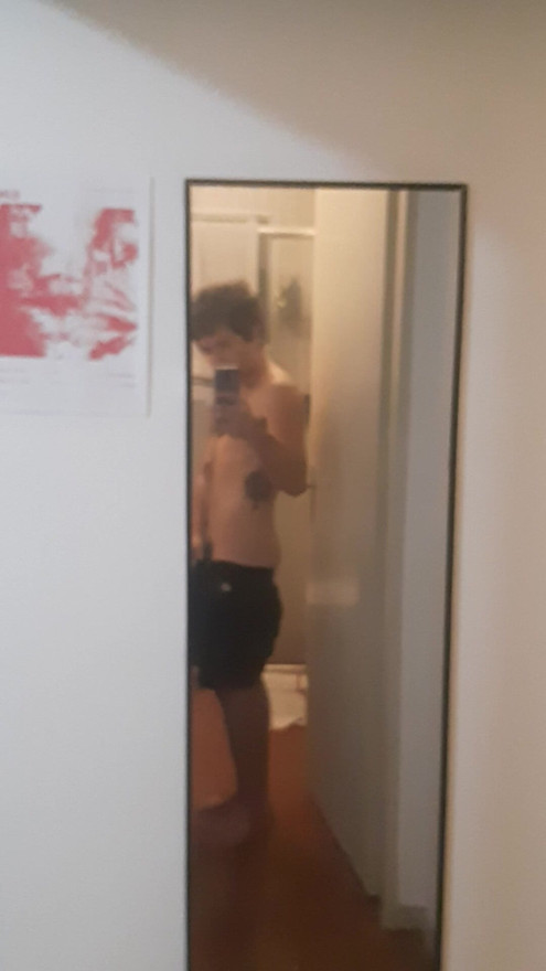 Pants off.