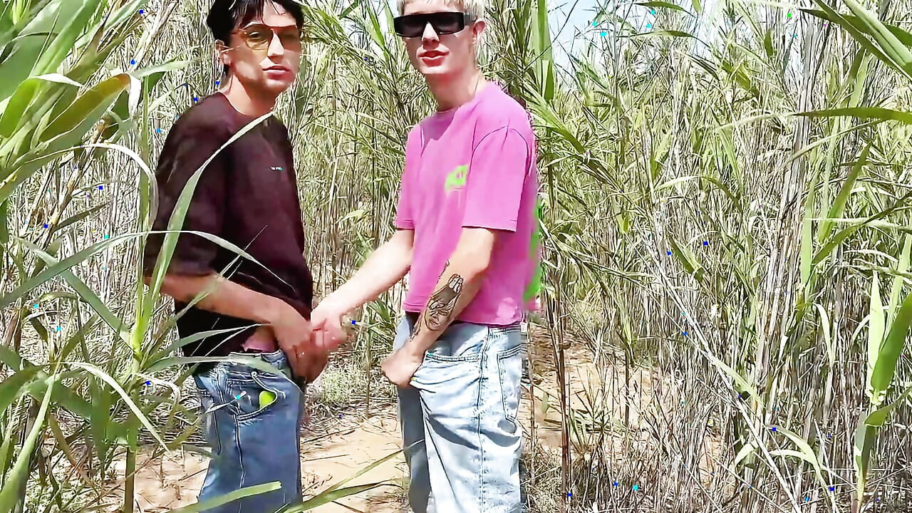 Hot gay sex outdoors