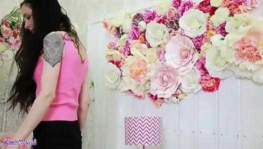 Siyah naylon çoraplı ayakla azdırma ve ayak oyunu - sheer çorap, tabanlar ve yavaş azdırma