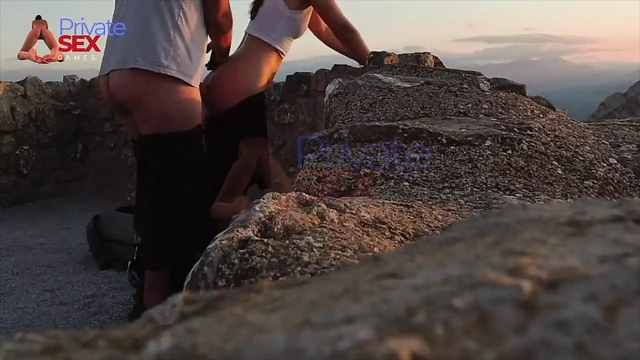 He Destroys My Ass Outdoors in a Castle Open to Visitors