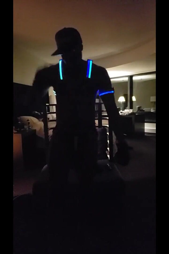 Kenniejai Strips and Dances in Leather
