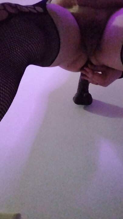 Teasing Wall Fuck in Pink and Black