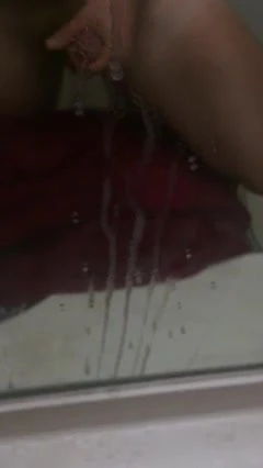 Cumming on the mirror lots of moaning