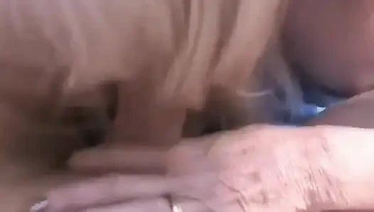 Irresistible blonde mature is jerking and sucking hard cock