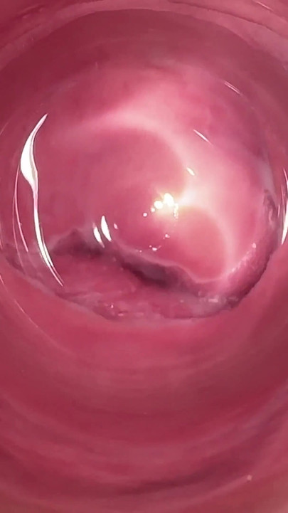 My stepsister show what is deep inside her teen creamy pussy