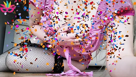 Princess Anya Wishes You a Happy Carnival with a Big, Oiled-up Ass