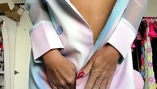 Greek Goddess Steph and a flamingo.