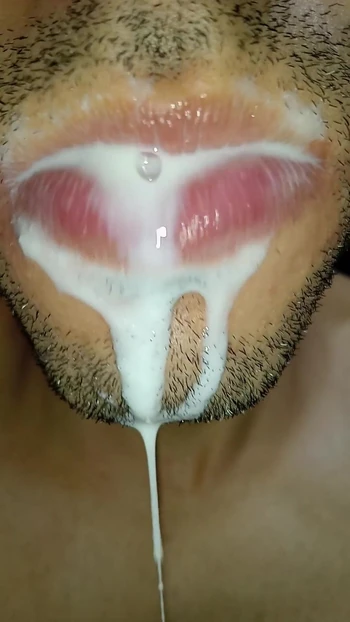 Epic moment from "Cum in my mouth, play with your cum, and swallow it, sexy, femboy, trans, gay naughty, tongue, sloopy,"