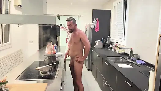 İtalyan Şef Çıplak Spagetti Aşçıları
