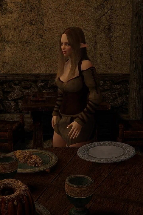 Dragonborn Gadis Kedai Minuman - Parodi Skyrim
