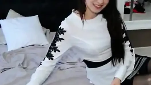 Trying my stepmom's clothes and stuffing my pussy with her panties