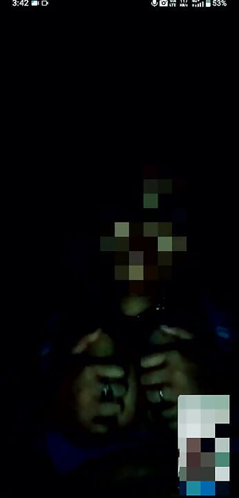 I saw it by video calling.